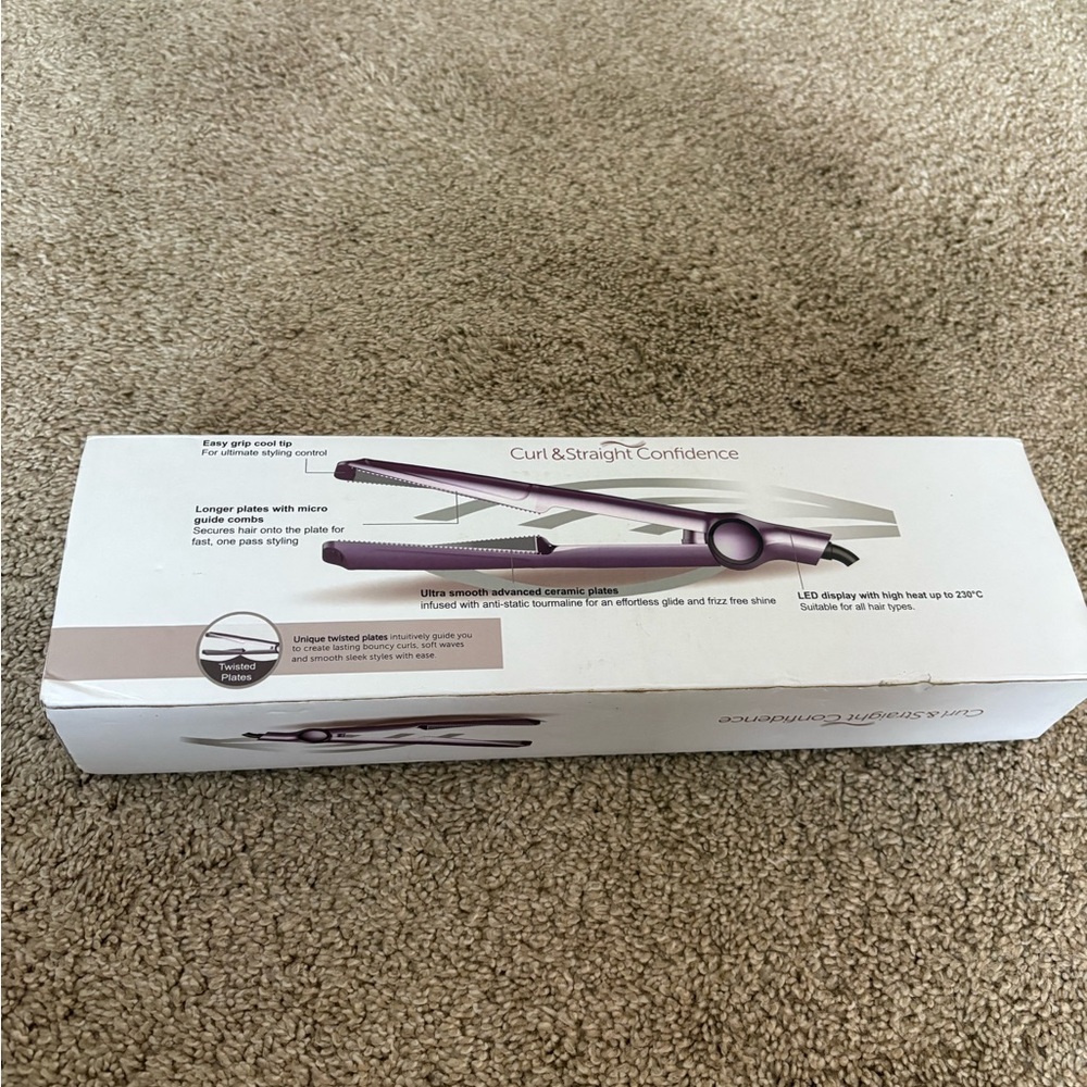 Curl & Straight Confidence Hair Tool - Purple